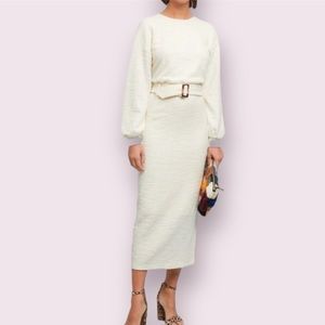 DOLAN Jacqueline midi dress with belt